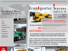 Tablet Screenshot of kranagentur.de